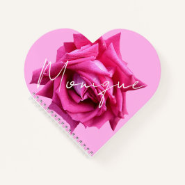 Cuaderno Nombre del personalizable Monique bonito rosa rosa