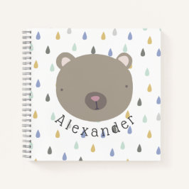 Cuaderno Nombre del personalizable Oso Cuto