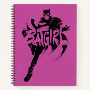 Cuaderno Nombre del pincel de tinta de Batgirl