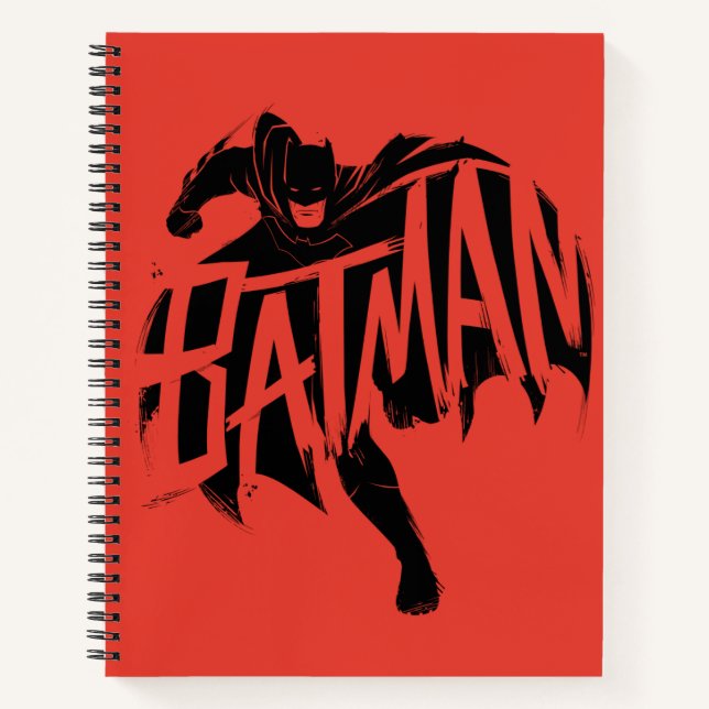 Cuaderno Nombre del pincel de tinta de Batman (Anverso)