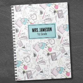 Cuaderno Nombre del profesor de escuela
