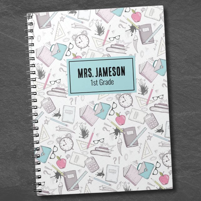 Cuaderno Nombre del profesor de escuela (School Teacher Name Notebook)