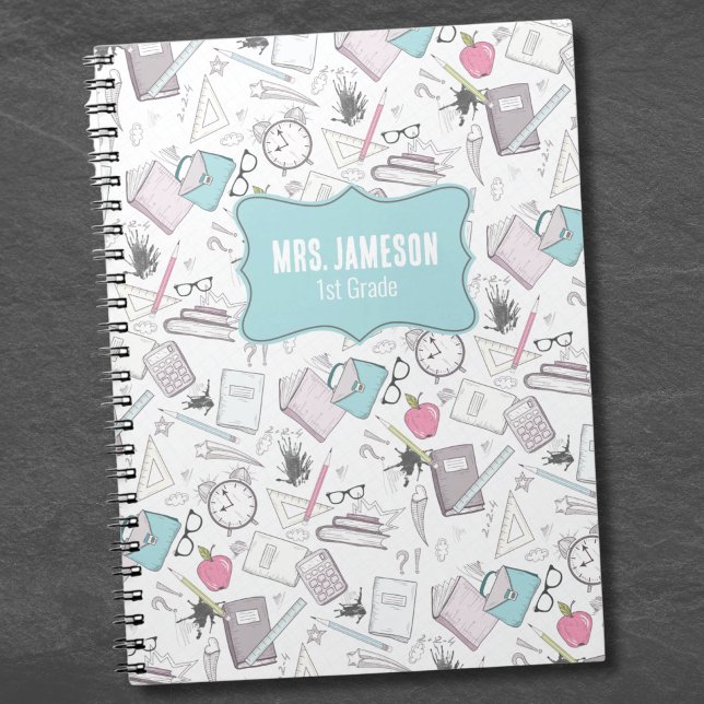 Cuaderno Nombre del profesor de escuela (School Teacher Name notebook)