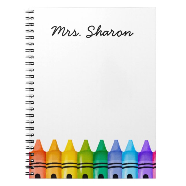 Cuaderno Nombre del profesor primario primario personalizad (Frente)