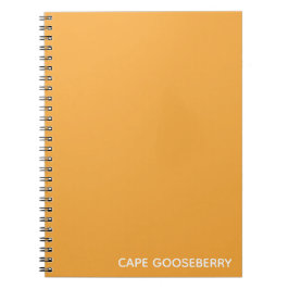 Cuaderno Nombre en color amarillo Cabo Gooseberry