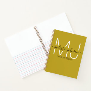 Cuaderno Nombre en letras ocupación