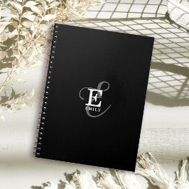 Cuaderno Nombre exclusivo de estilo y tipografía monográfic