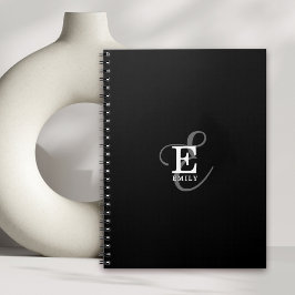 Cuaderno Nombre exclusivo de estilo y tipografía monográfic