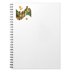 Cuaderno Nombre Floral Maria, bloc de notas