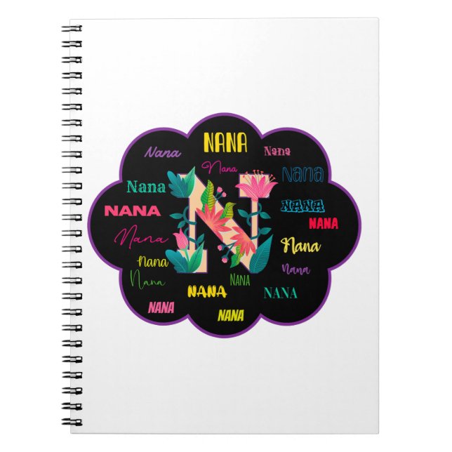 Cuaderno Nombre floral Nana (Frente)