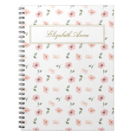 Cuaderno Nombre Floral Personalizado