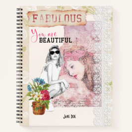 Cuaderno Nombre hermoso Scrapbook Lace PopArt