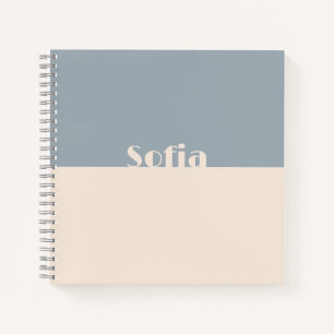 Cuaderno Nombre inicial del personalizado l Guión sencillo 