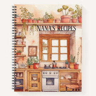Cuaderno Nombre las recetas favoritas de Nana Keepsake Cook