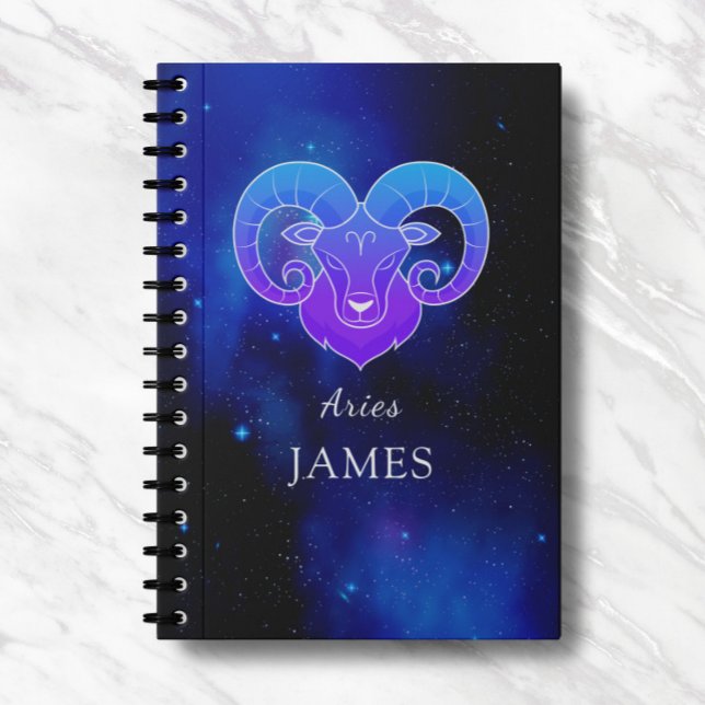Cuaderno Nombre mágico con bloc de notas Aries de signo Zod (Subido por el creador)