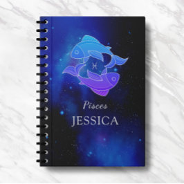 Cuaderno Nombre mágico con signo de zodiaco para portátiles