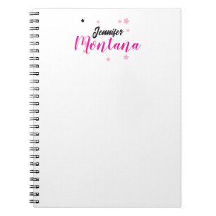 Cuaderno Nombre minimalista moderno elegante profesional