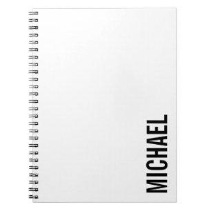 Cuaderno Nombre Minimalista personalizado moderno