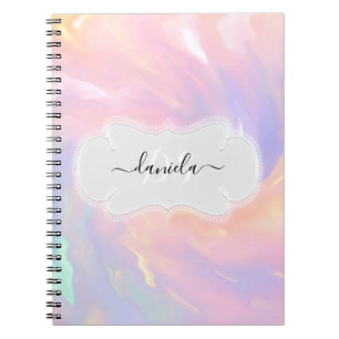 Cuaderno Nombre Monograma Princesa Unicornio Marco Monogram