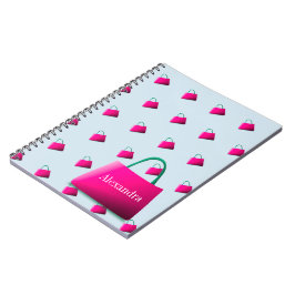 Cuaderno Nombre personal Modern Pastel Blue