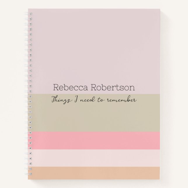Cuaderno Nombre personalizable del bloc de notas, líneas de (Anverso)