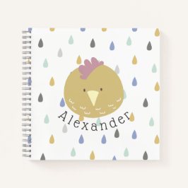 Cuaderno Nombre personalizable pollita linda