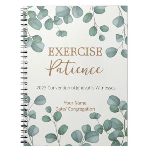 Cuaderno Nombre Personalizado 2023 Paciencia de ejercicio J