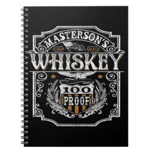 Cuaderno NOMBRE personalizado Bar de cervecería Old West Wh
