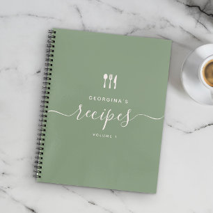 Cuaderno Nombre personalizado: bloc de notas elegante de es