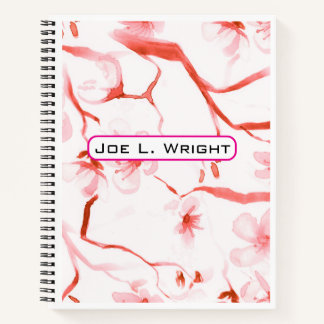 Cuaderno Nombre personalizado botánico personalizado