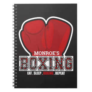 Cuaderno NOMBRE Personalizado Boxer Boxer Glove Prize