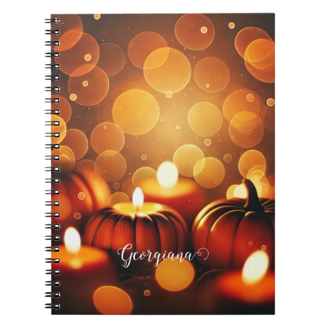 Cuaderno Nombre personalizado Brimpkins con brillo Efecto B (Frente)