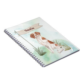 Cuaderno Nombre personalizado Brittany Perro mascota