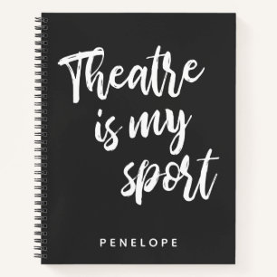 Cuaderno Nombre Personalizado Cita Amantes del Teatro Actor