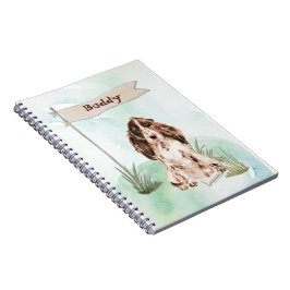 Cuaderno Nombre personalizado Cocker Brown Mascota Perro
