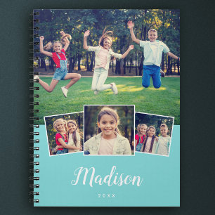 Cuaderno Nombre personalizado de escritura moderna Cool 4 C