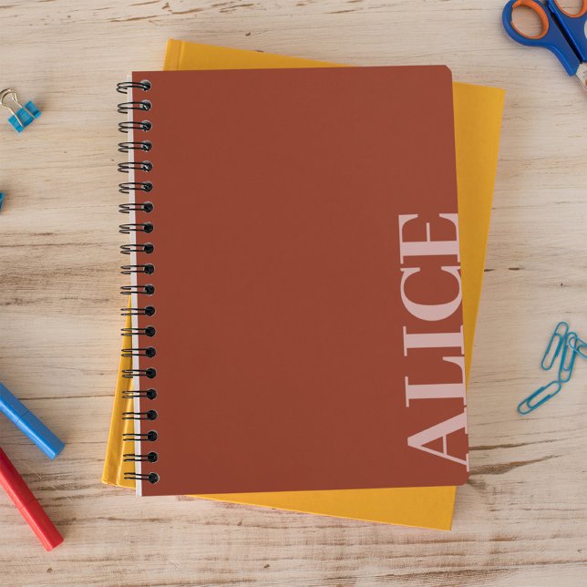 Cuaderno Nombre personalizado de estilo de texto simple en  (Subido por el creador)