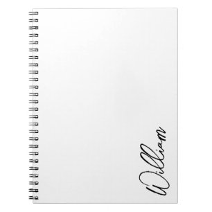 Cuaderno Nombre personalizado de guión moderno