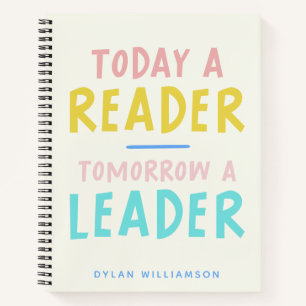 Cuaderno Nombre personalizado de la oferta de lectura Inspi