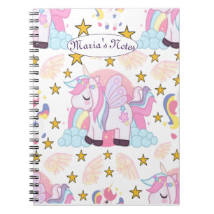 Cuaderno Nombre personalizado de las estrellas del arcoiris