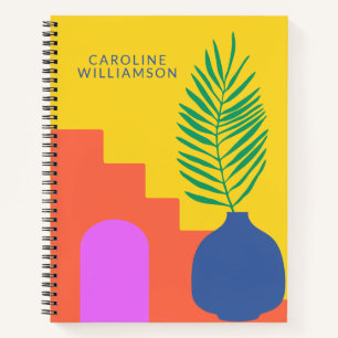 Cuaderno Nombre personalizado de las formas botánicas capri
