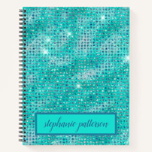 Cuaderno Nombre personalizado de las secuencias de brillo a