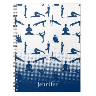 Cuaderno Nombre personalizado de los polos de yoga