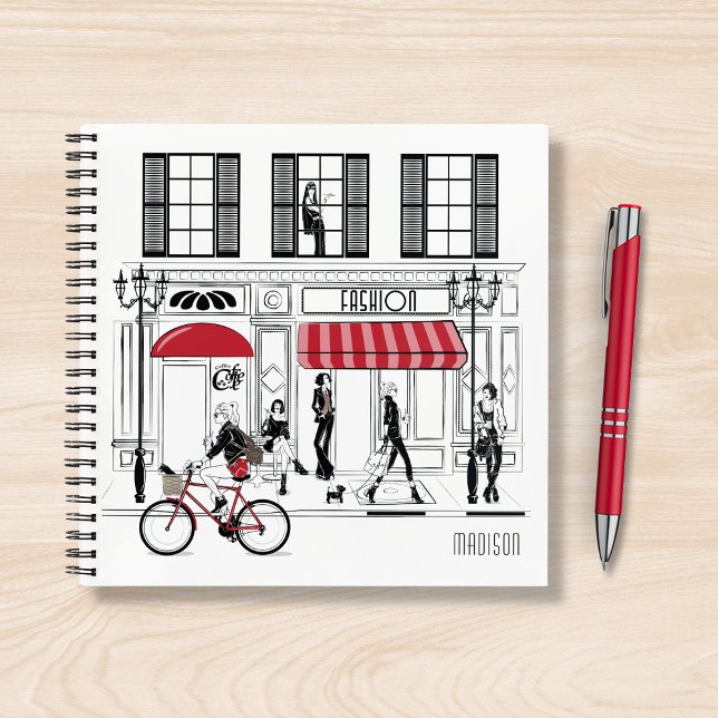 Cuaderno Nombre personalizado de moda de moda de Moda femen (Subido por el creador)