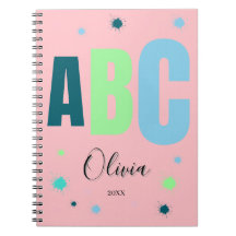 Nombre personalizado de niñas rosa para el regreso