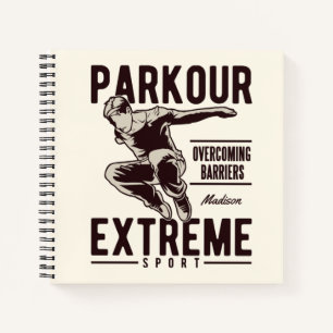 Cuaderno Nombre personalizado de PARKOUR