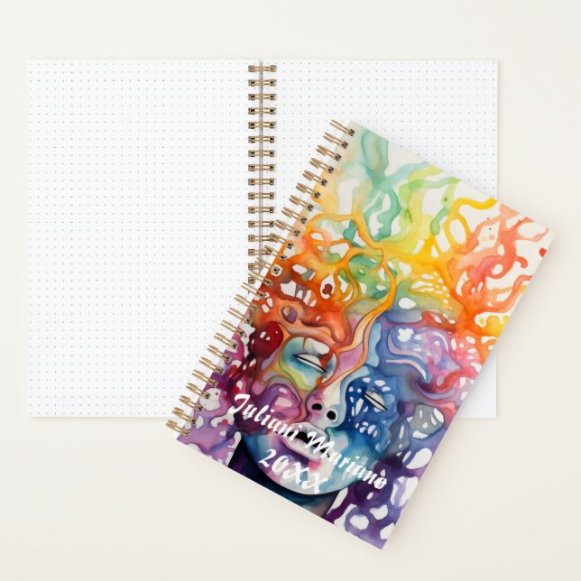 Cuaderno Nombre personalizado de Peace Please (Interior)