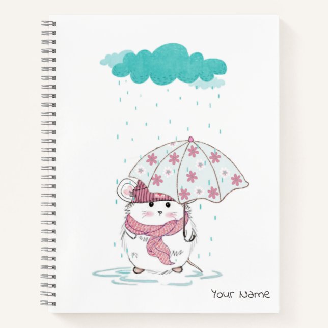 Cuaderno Nombre personalizado de pequeño martillo suave bla (Anverso)