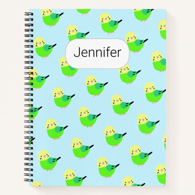 Cuaderno Nombre personalizado de regalo de regalo de Cute B (Anverso)