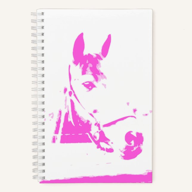 Cuaderno Nombre personalizado de silueta de arte de cabeza  (Anverso)